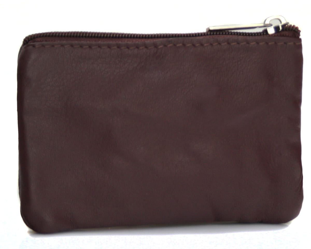 Etui na klucze Bellugio ze skóry naturalnej - bordowe