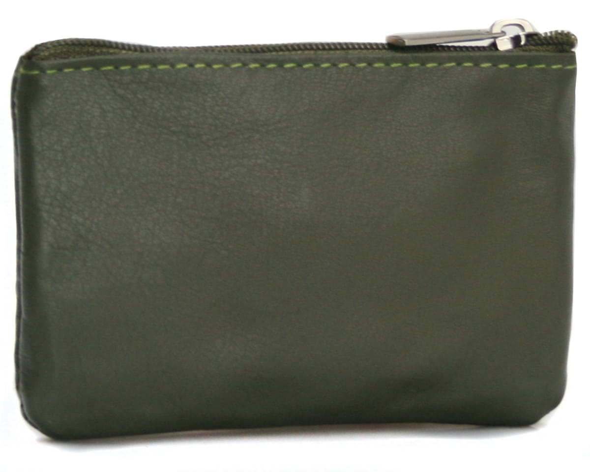 Etui na klucze Bellugio ze skóry naturalnej - zielone