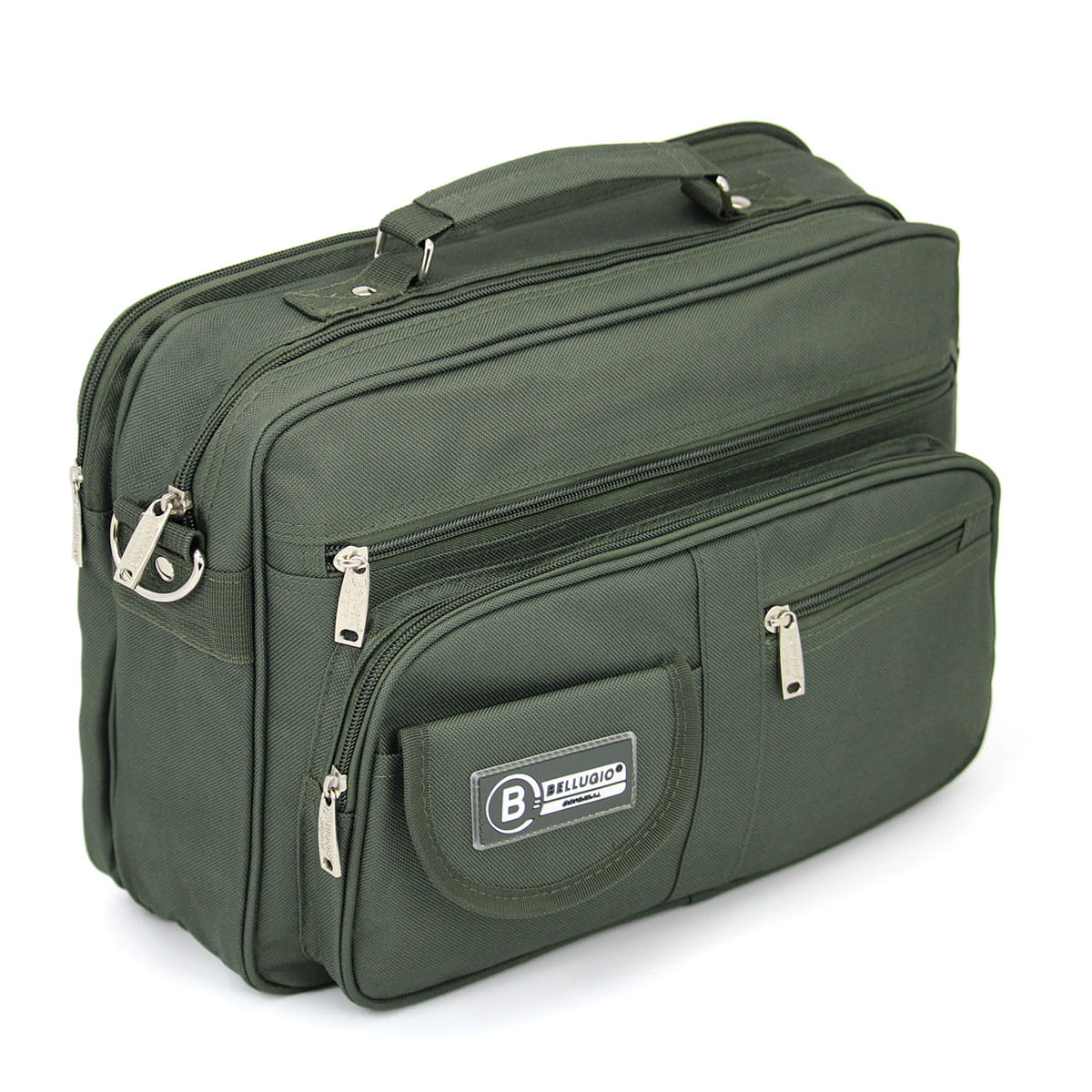 Torba męska do pracy A4 Bellugio - ciemnozielona