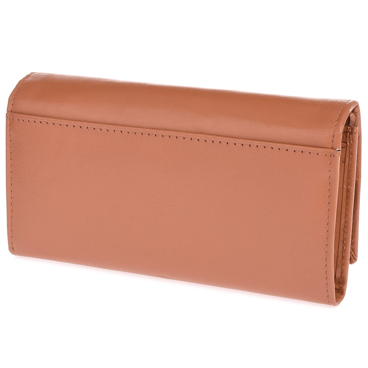 Portfel damski o mocnym kolorze - wielbłądzim
