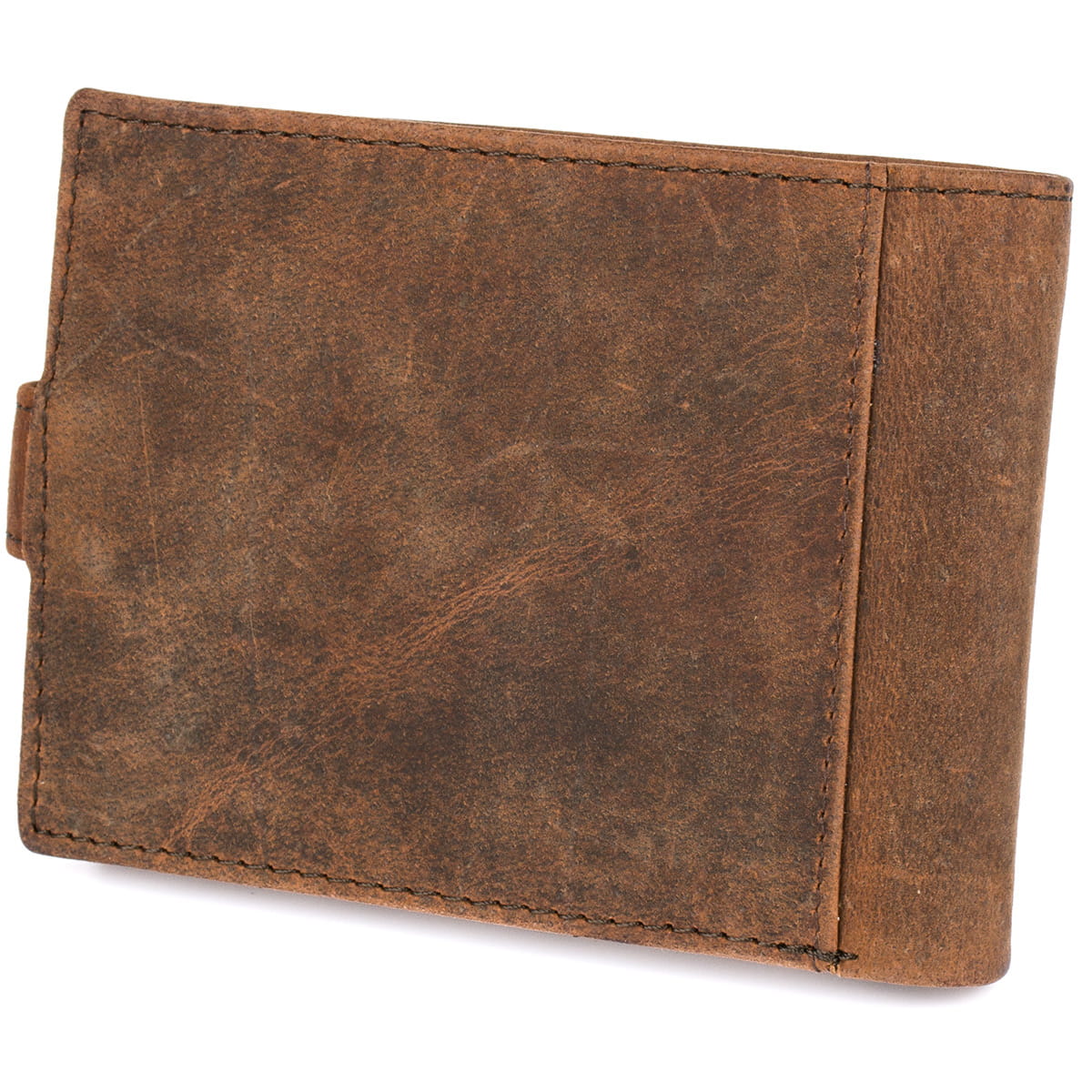 Portfel skórzany męski z tłoczeniem koń Bellugio - rdzawy