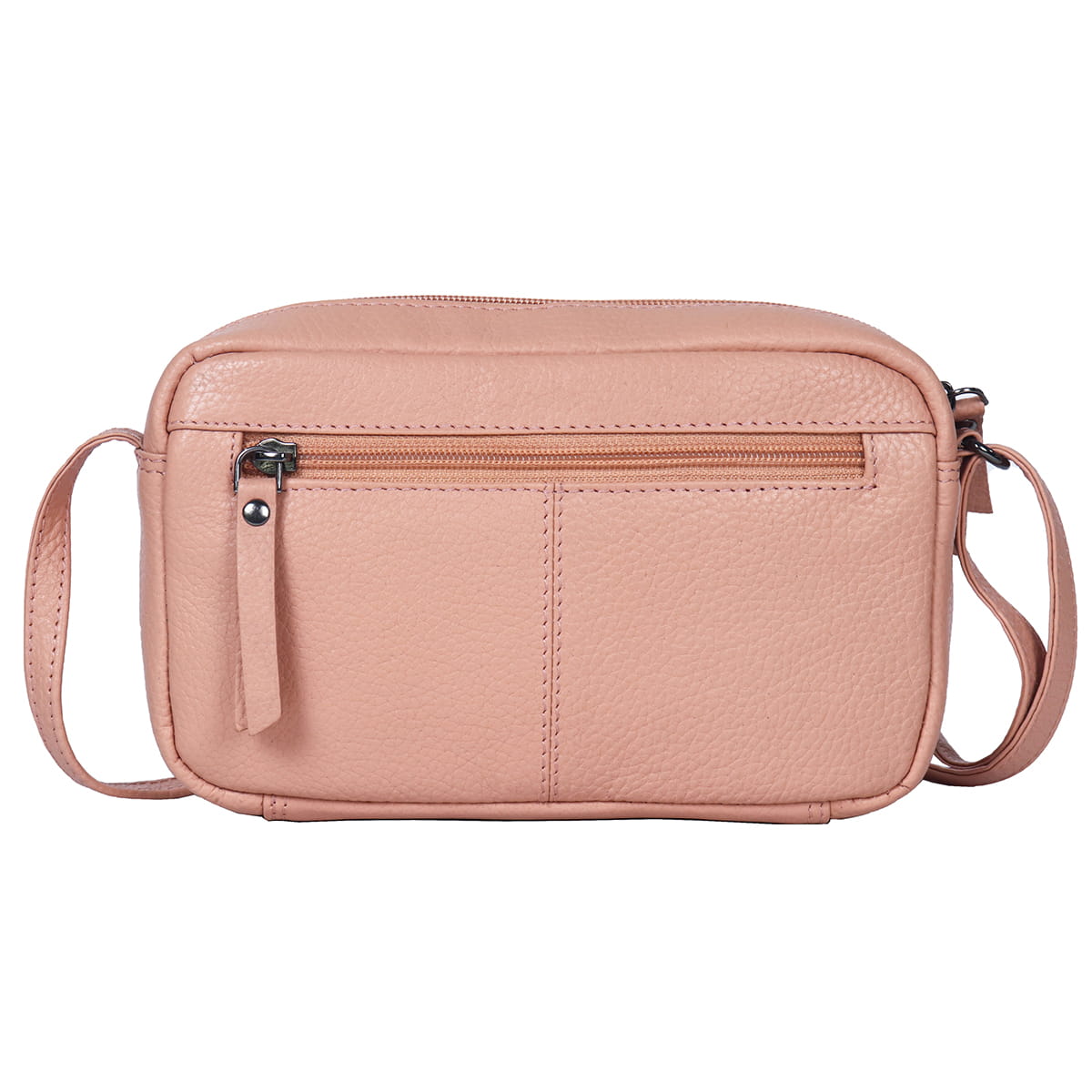 Mała torebka ze skóry Bellugio - brzoskwiniowa