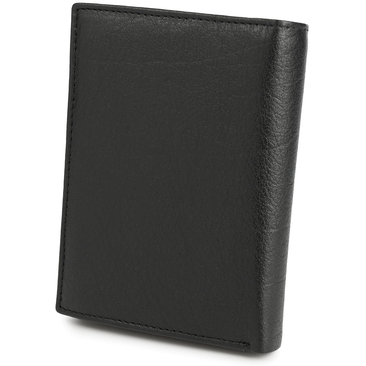 Skórzany portfel męski z zabezpieczeniem RFID czarny