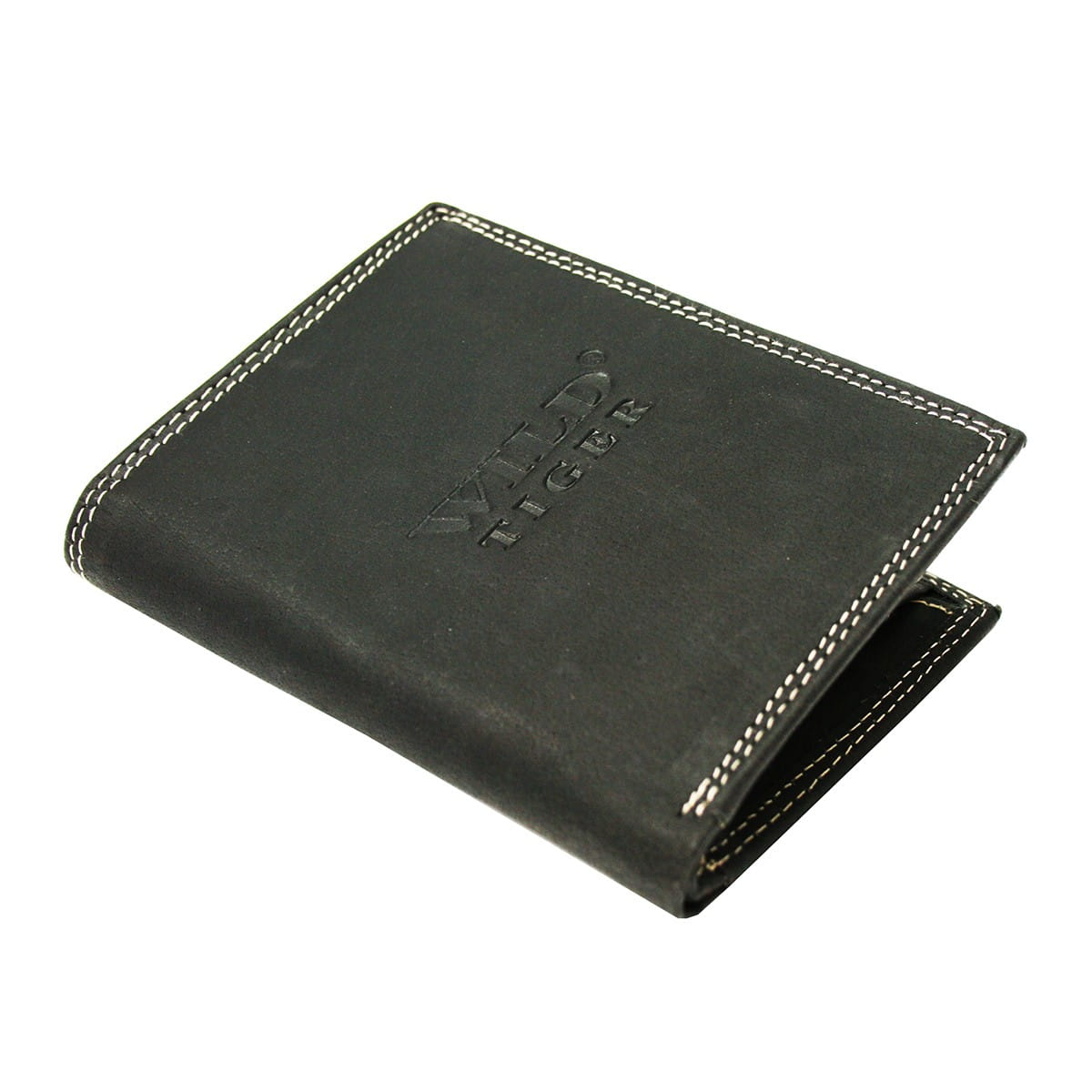 Portfel męski pionowy Wild Tiger - czarny