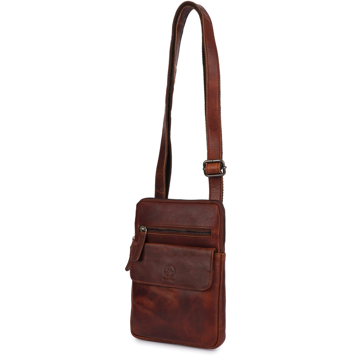 Torba skórzana koniakowa AMADEO III