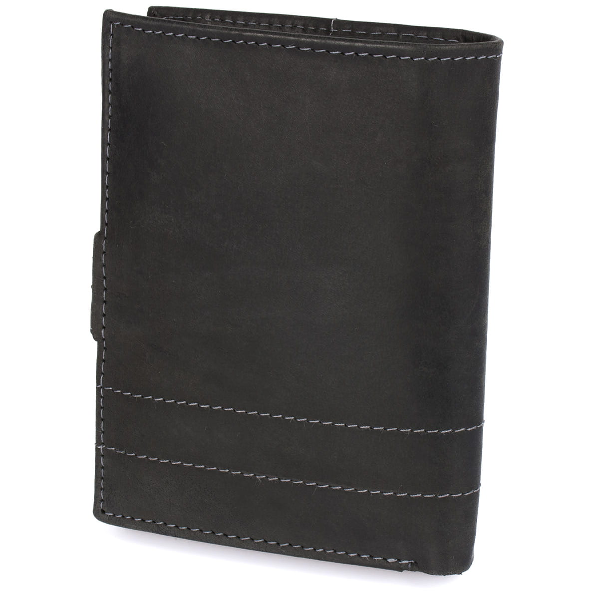 Portfel męski skórzany ALBERTO 123A - czarny