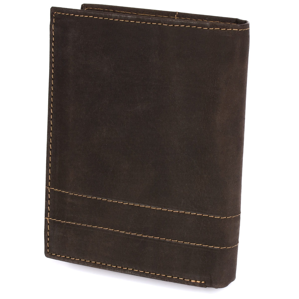Portfel męski skórzany ALBERTO 123 - ciemnobrązowy