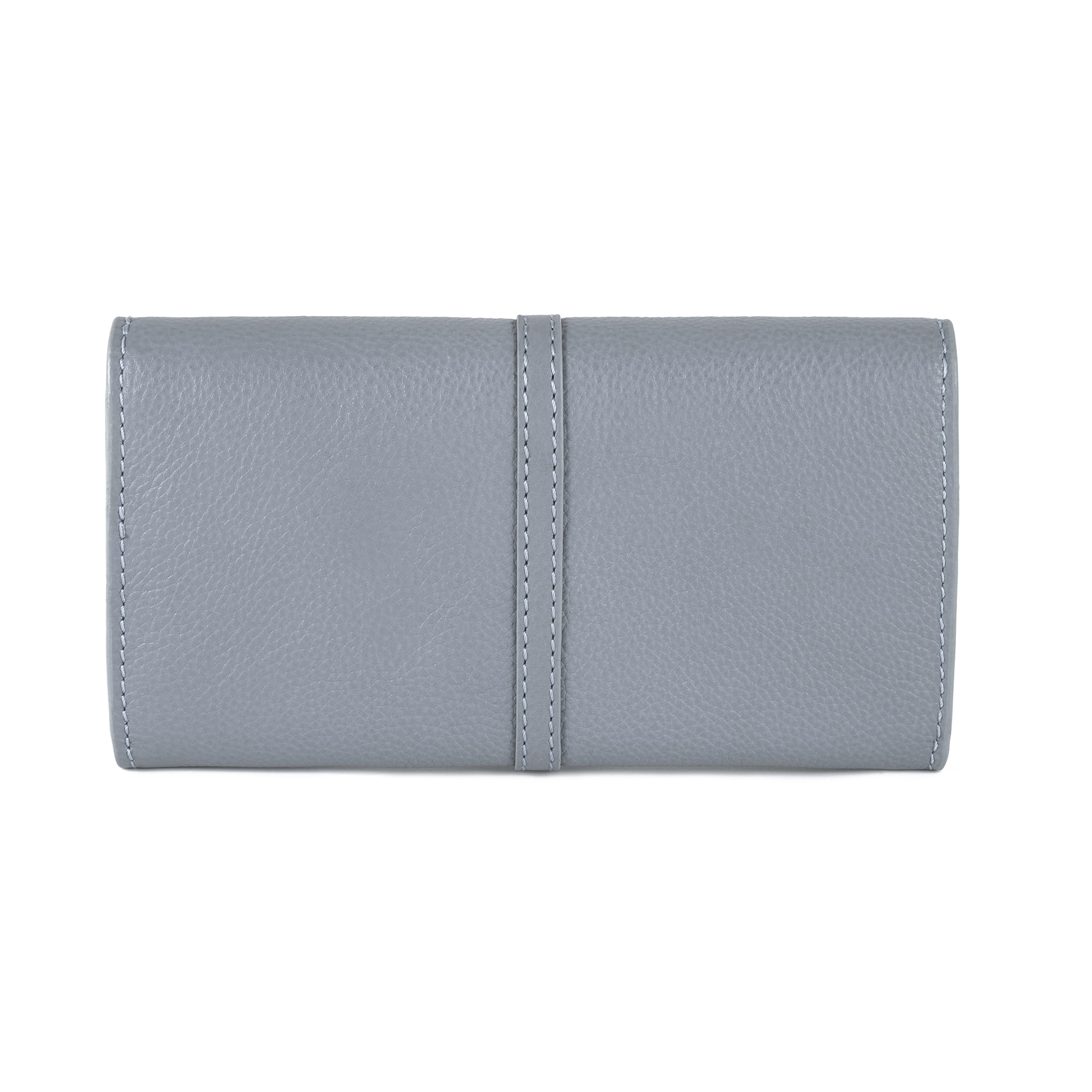 Portfel damski skórzany elegancki RFID - jasnoniebieski