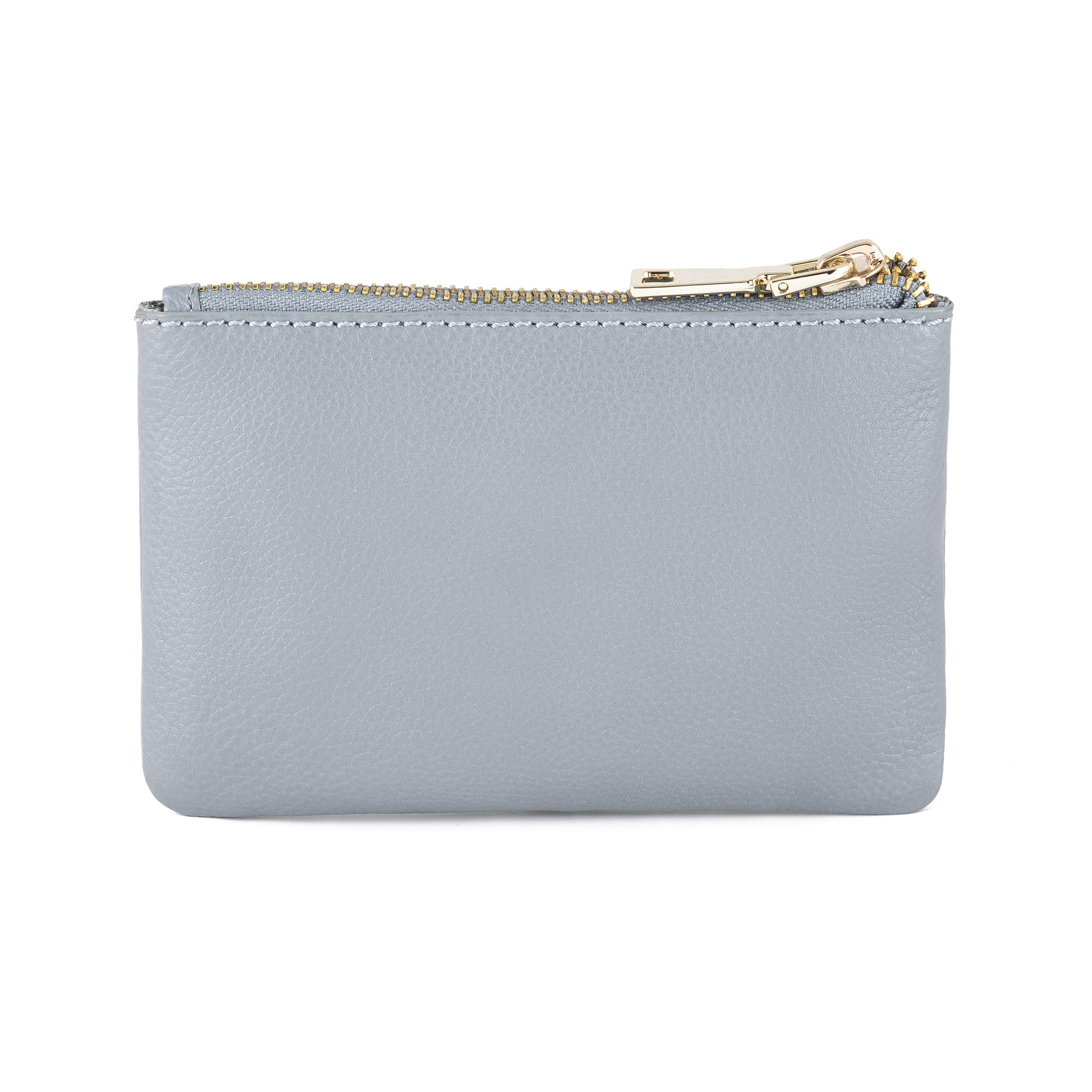 Portfel saszetka damska skórzana elegancka RFID - jasnoniebieski