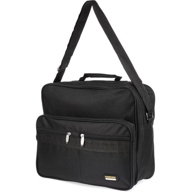 Torba męska duża do pracy z nylonu Sanchez - czarna