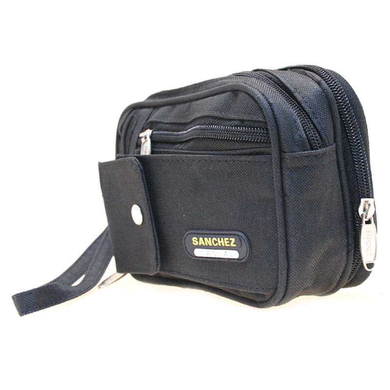 Saszetka męska do ręki nylon Sanchez Casual - czarna