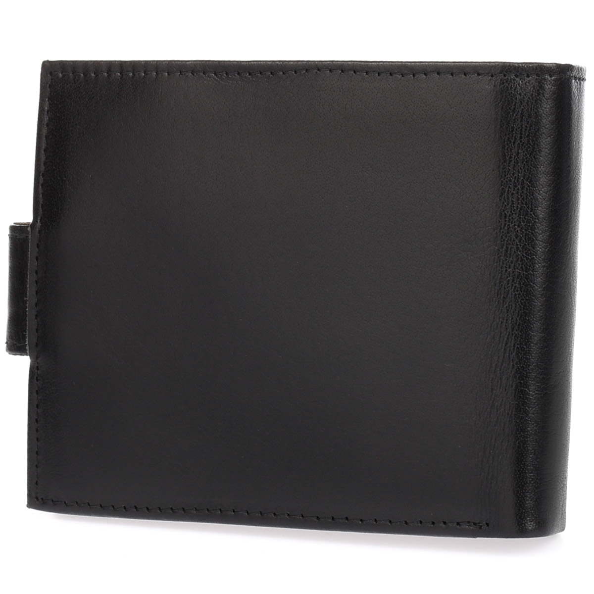 Skórzany portfel męski z systemem antykradzieżowym czarny