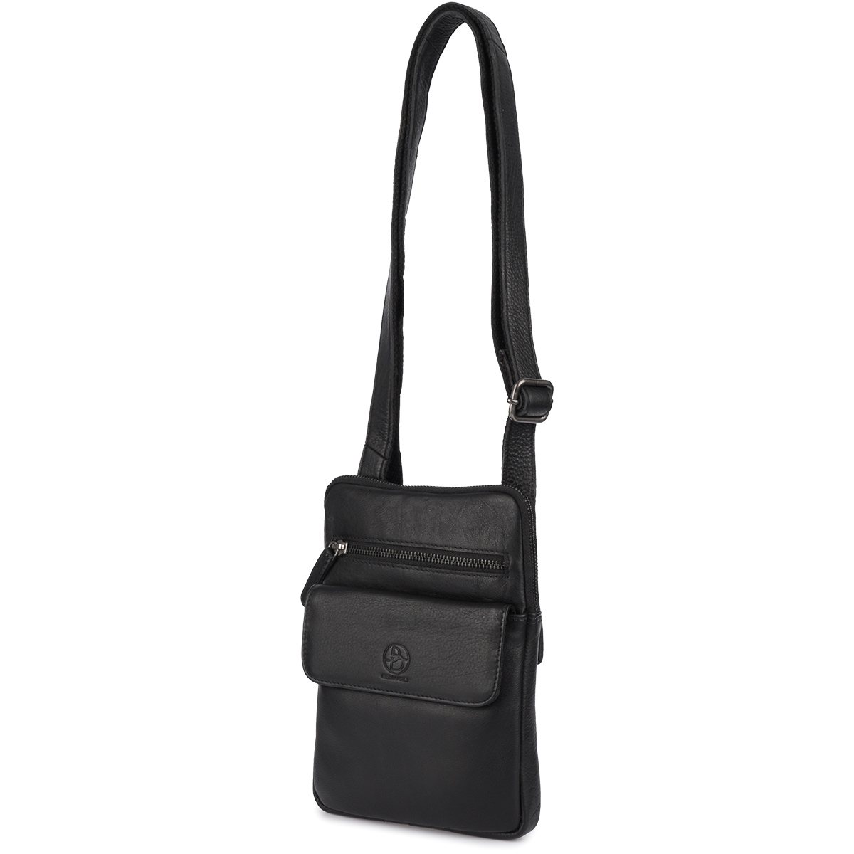 Torba skórzana czarna AMADEO III