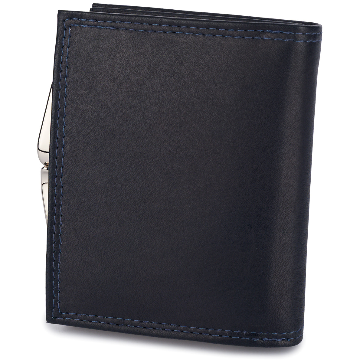 Portfel damski Double Mini - granatowo-czarny