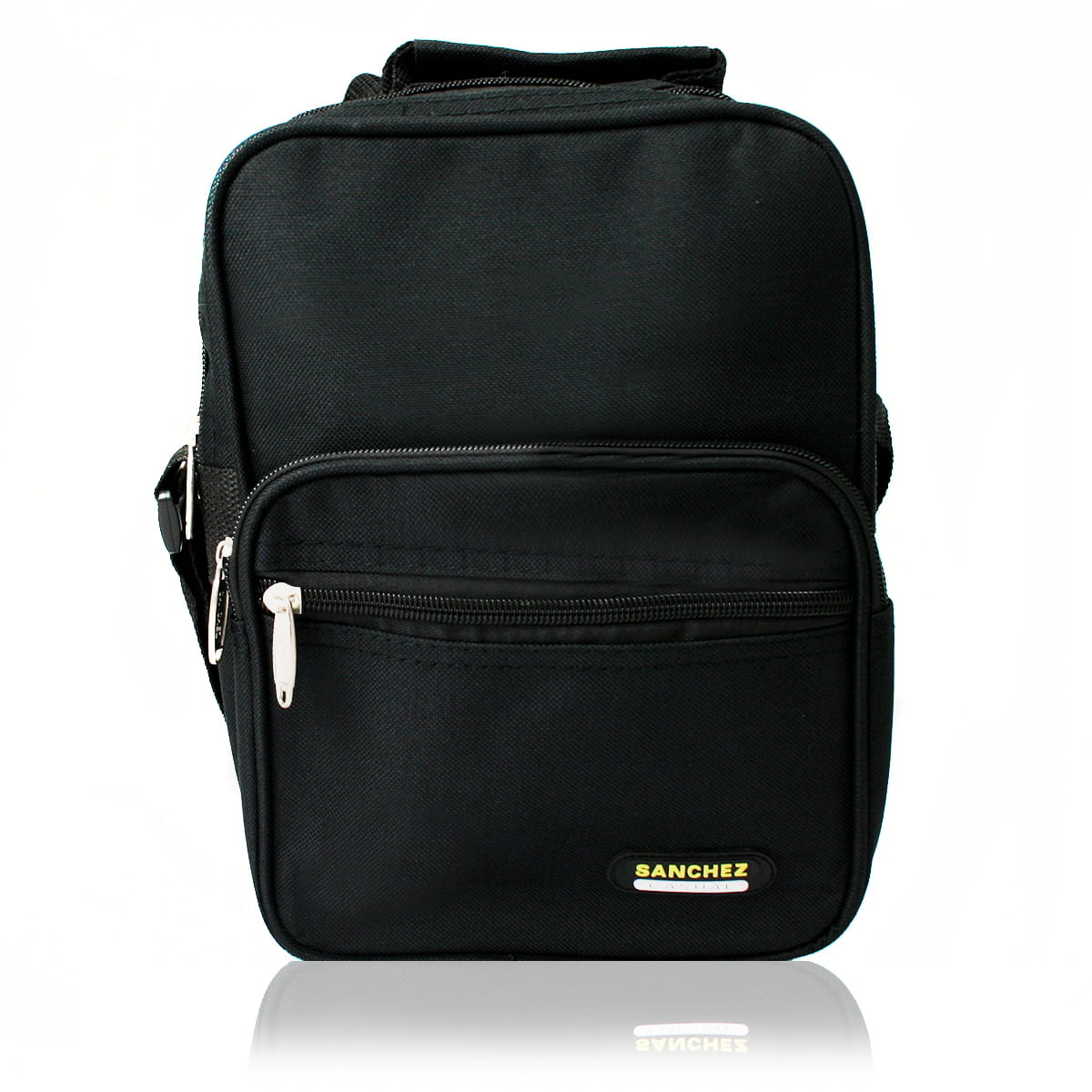 Pionowa torba męska z nylonu marki Sanchez - czarna