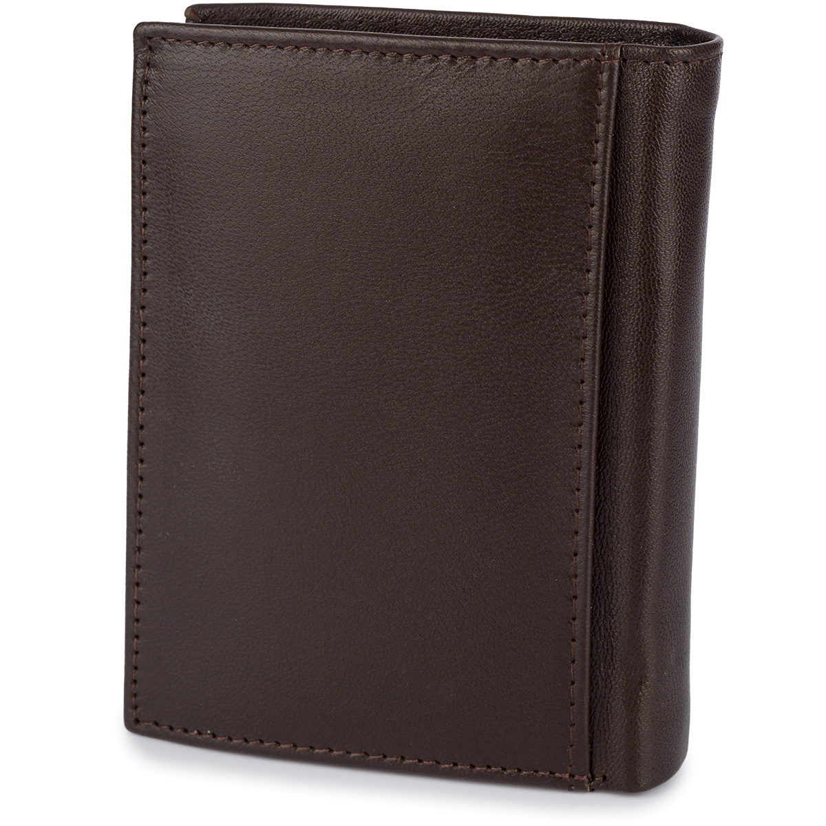 Duży portfel portfel męski skórzany Bellugio - czekoladowy brąz