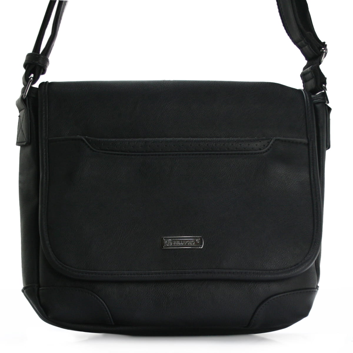 Torba męska z ekoskóry Bellugio - czarna