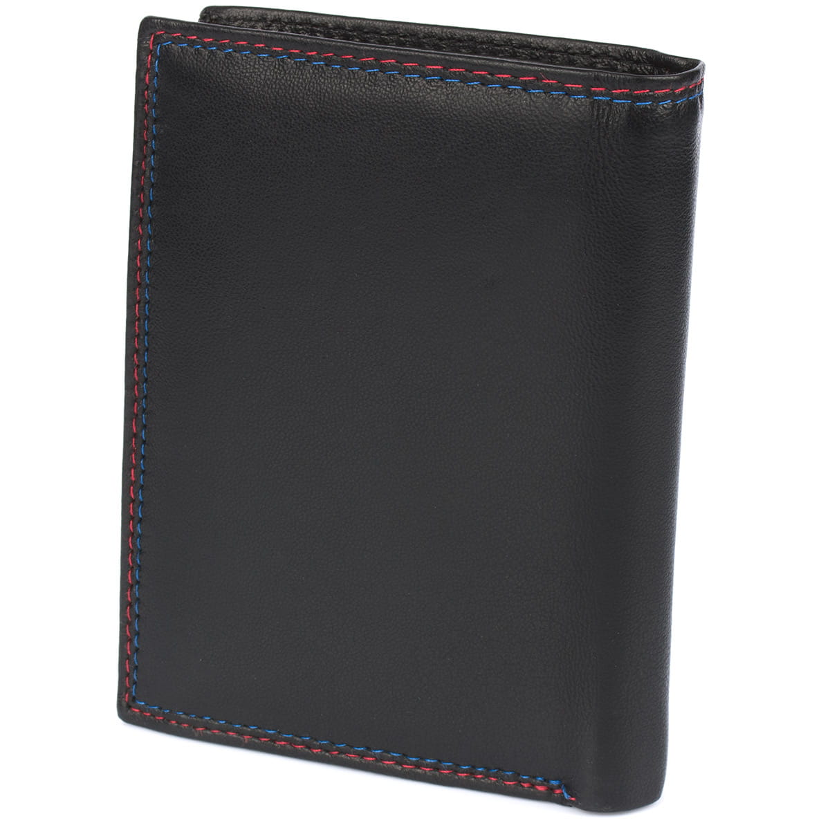 Portfel z ozdobną nicią Sanchez Classic - czarny