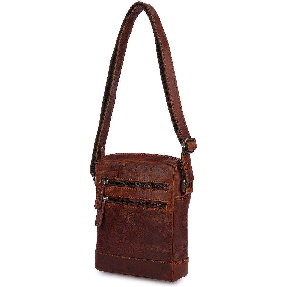 Torba skórzana koniakowa AMADEO VI