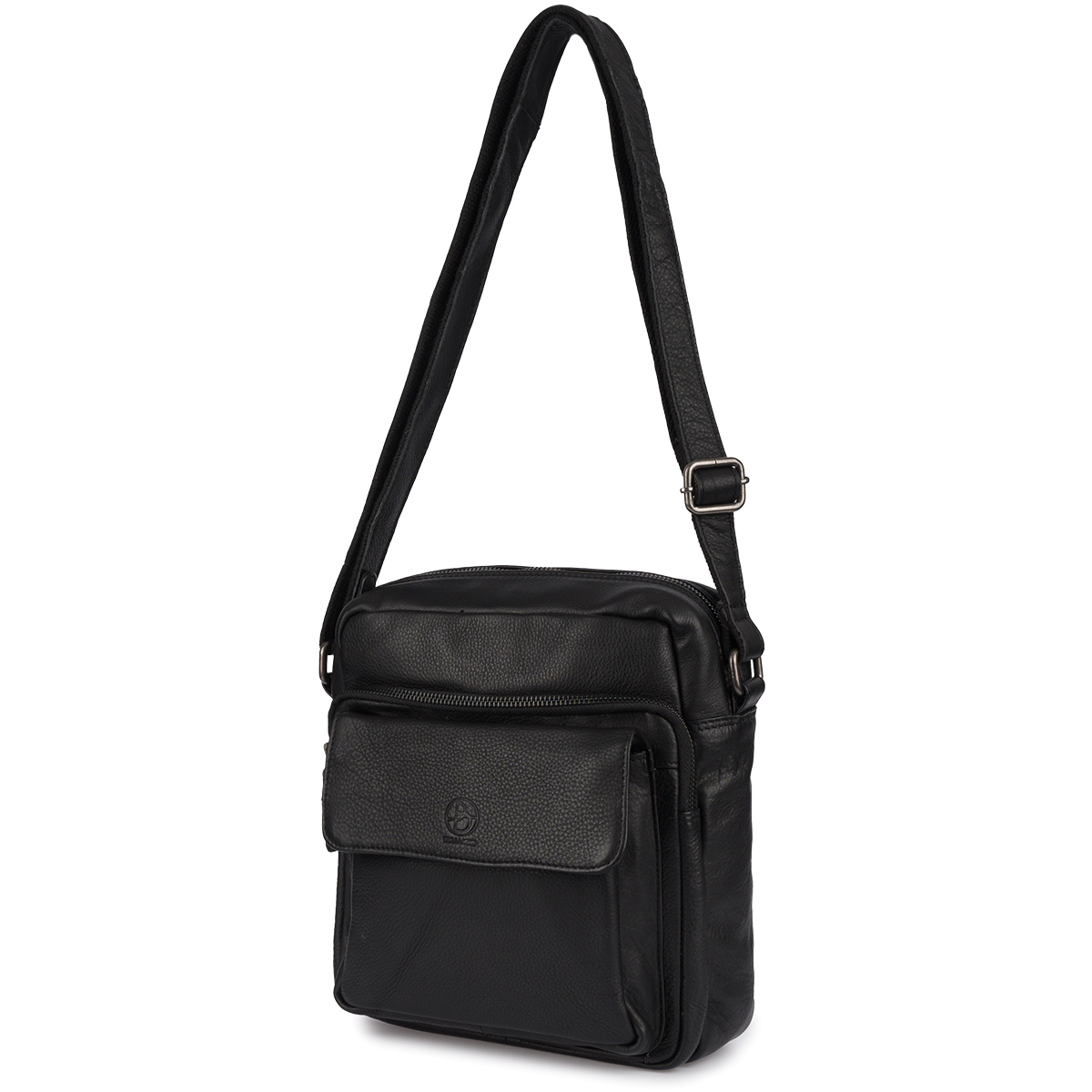 Torba skórzana czarna AMADEO VIII