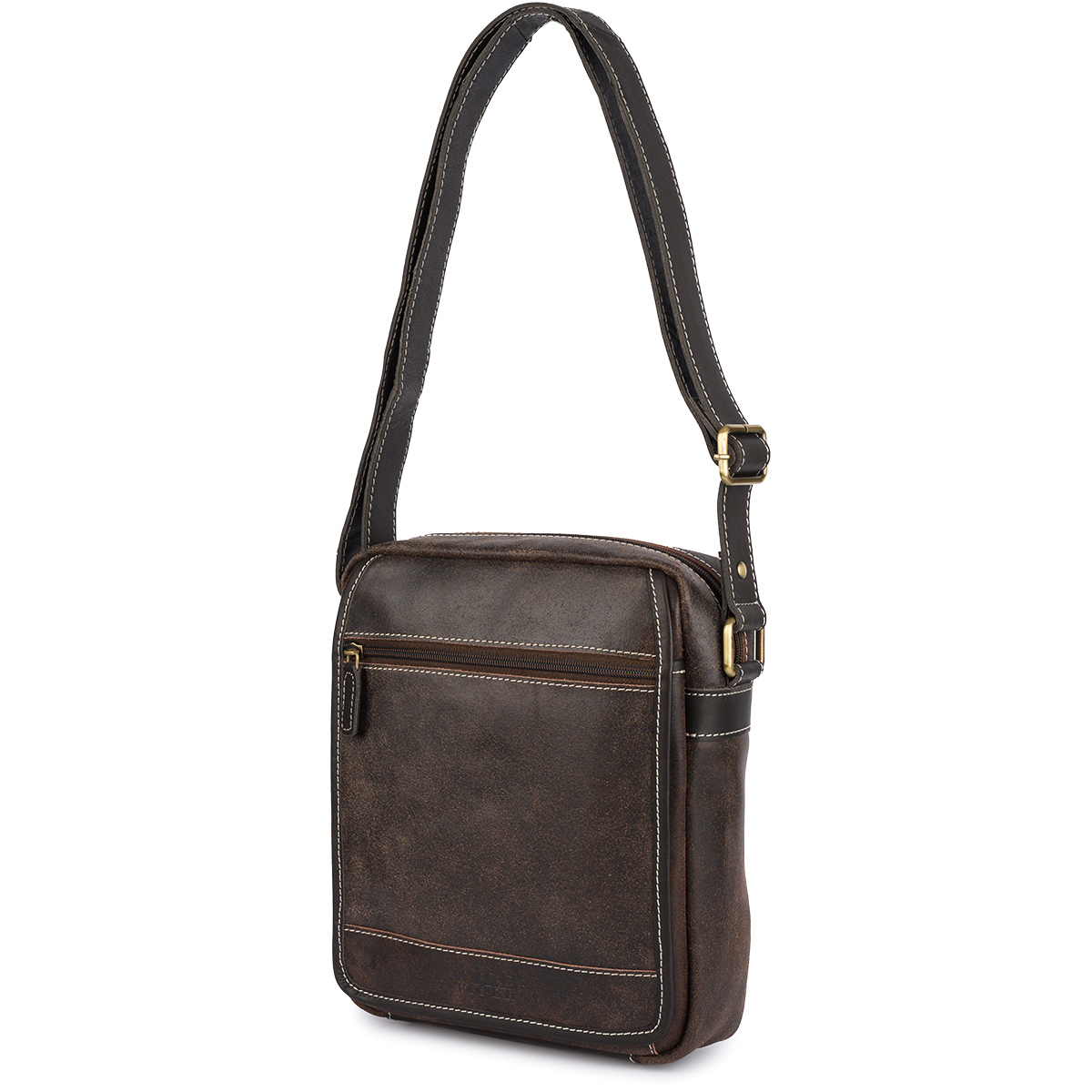 Listonoszka męska przecierana Wild Tiger - brązowa