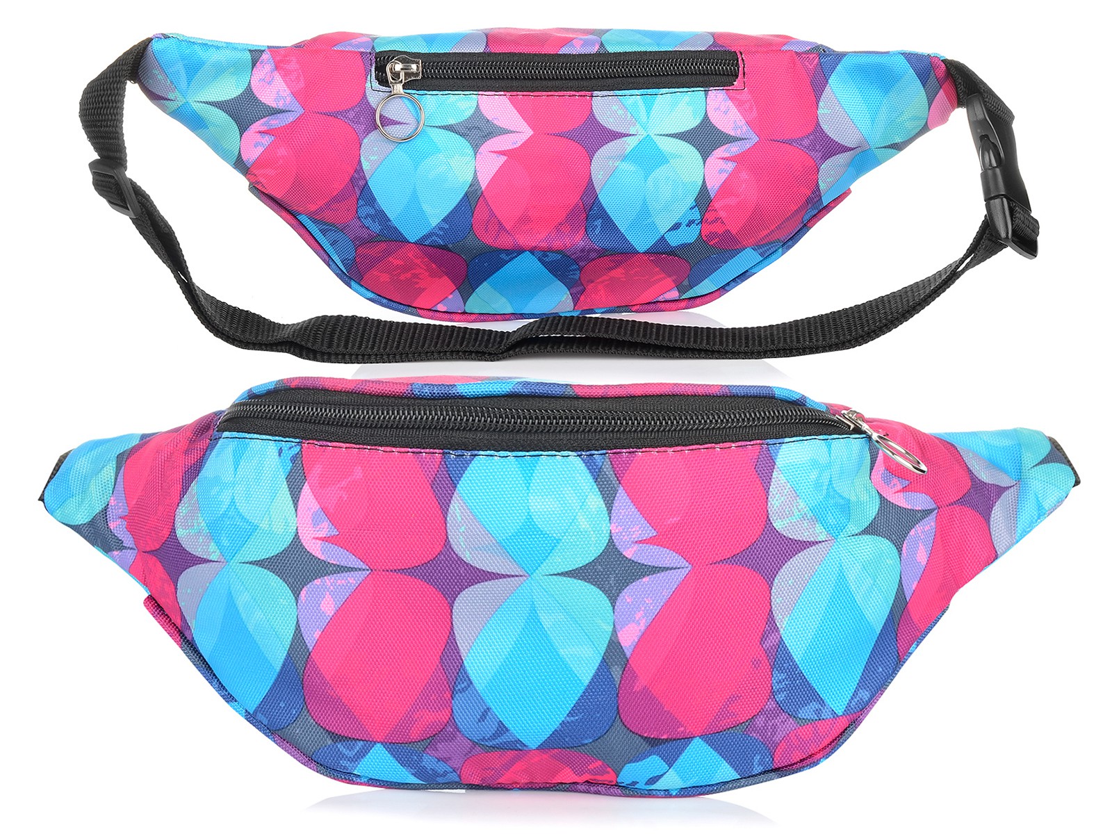 Saszetka nerka młodzieżowa biodrowa Polska kolorowe kropelki 004