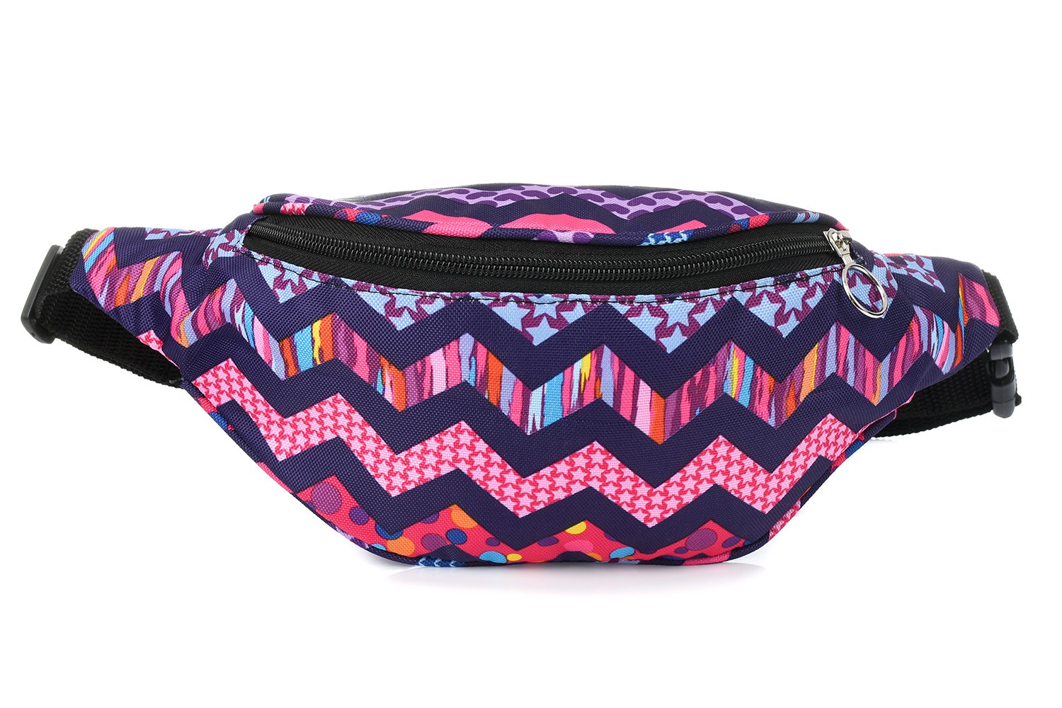 Saszetka nerka młodzieżowa biodrowa Polska fioletowa 004