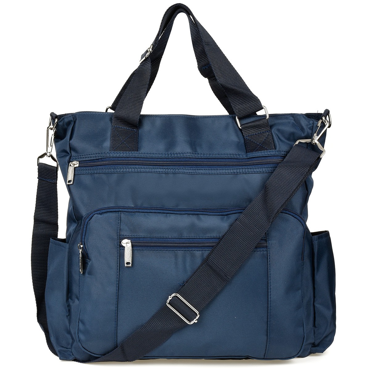 Granatowa Damska Torebka Beltimore Lekka Duża A4 J30