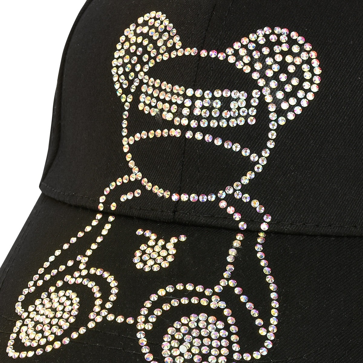 Czarna Czapka z daszkiem baseballówka damska regulacja czap-cz-32