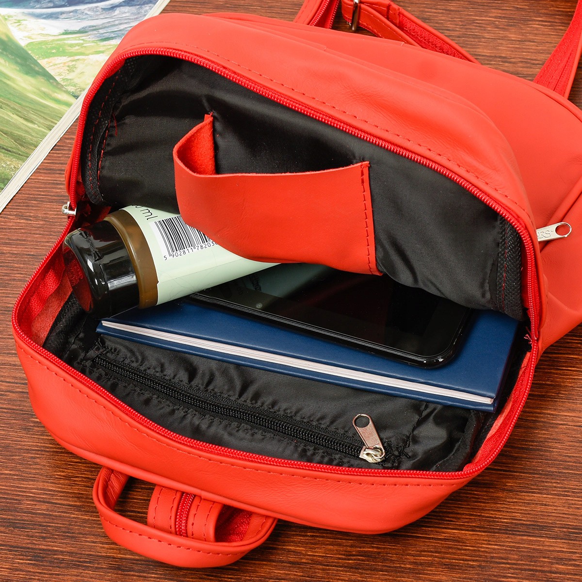 Plecak skórzany damski pojemny zgrabny Beltimore