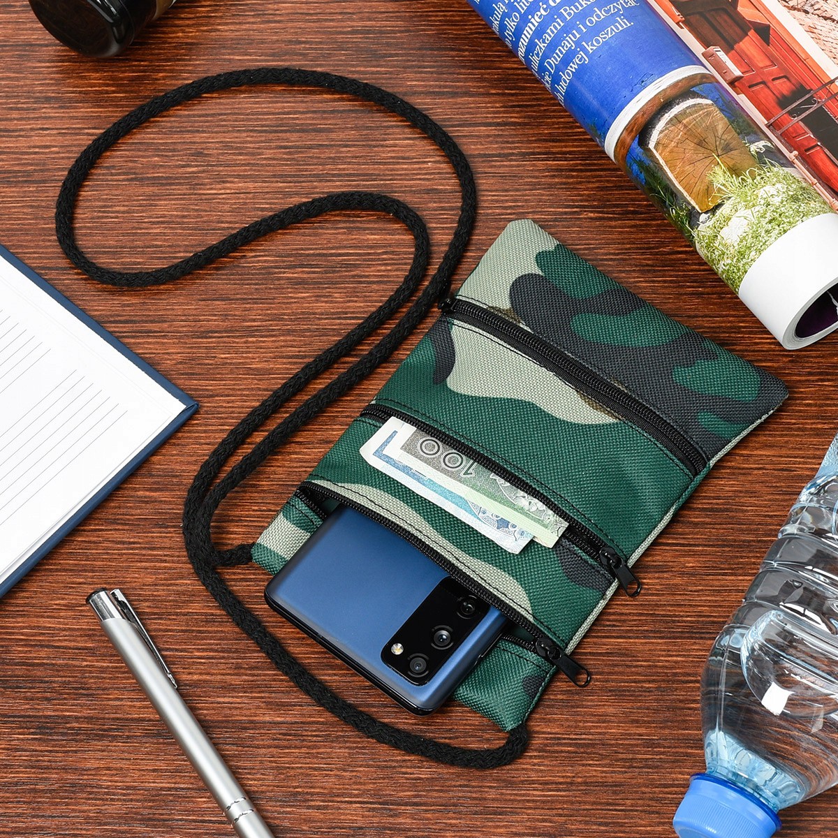 Szaszetka etui paszportówka duża na smartfona 3kom